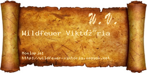 Wildfeuer Viktória névjegykártya