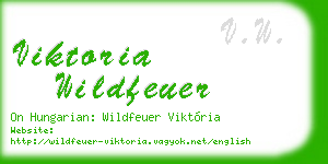 viktoria wildfeuer business card